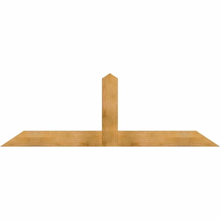 Ekena Millwork Portland Rough Sawn Timber Gable Bracket, Western Red Cedar, 84"W x 28"H x 2"D x 6"F, 8/12 Pitch GBW084X28X0206POR00RWR